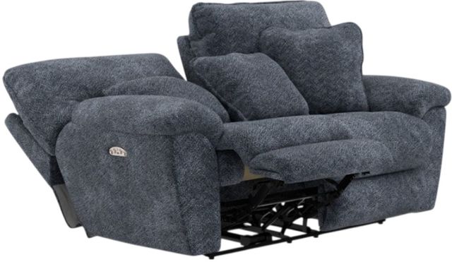 American Wholesale Furniture Paxon Smoke Power Reclining Loveseat with Headrest-1