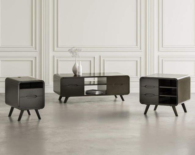 Jofran Inc. Marlowe Black End Table-1