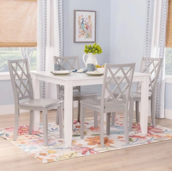 Powell® Maui 5-Piece Gray/White Dining Set-1