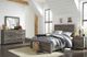 Signature Design by Ashley® Cazenfeld 4-Piece Black/Gray King Panel Bed Set-5