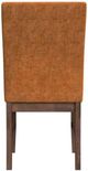 Elements International Santa Barbara Orange/Walnut Dining Chair-5