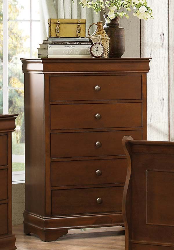Mazin Furniture Abbeville Brown Cherry Chest-3