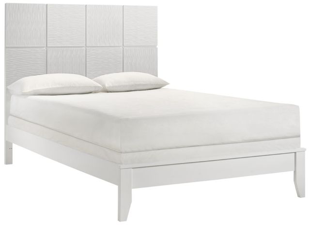 Crown Mark Denker White King Panel Bed-0