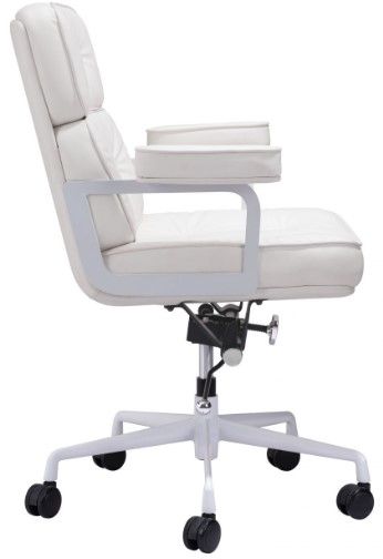 Zuo® Modern Smiths White Office Chair-2