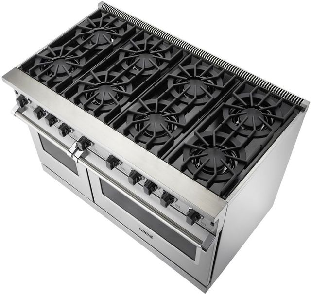 Viking® 5 Series 48" White Freestanding Natural Gas Range-2