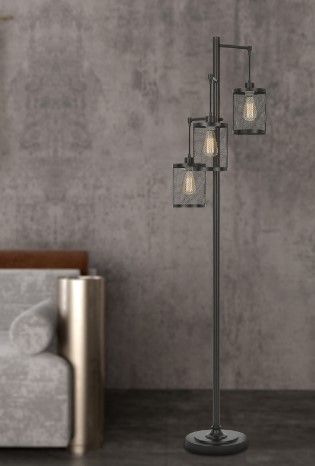 Cal® Lighting & Accessories Pacific Dark Bronze Floor Lamp-1
