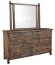 Horizon Home® Big Sky 2-Piece Brown Dresser with Mirror-0