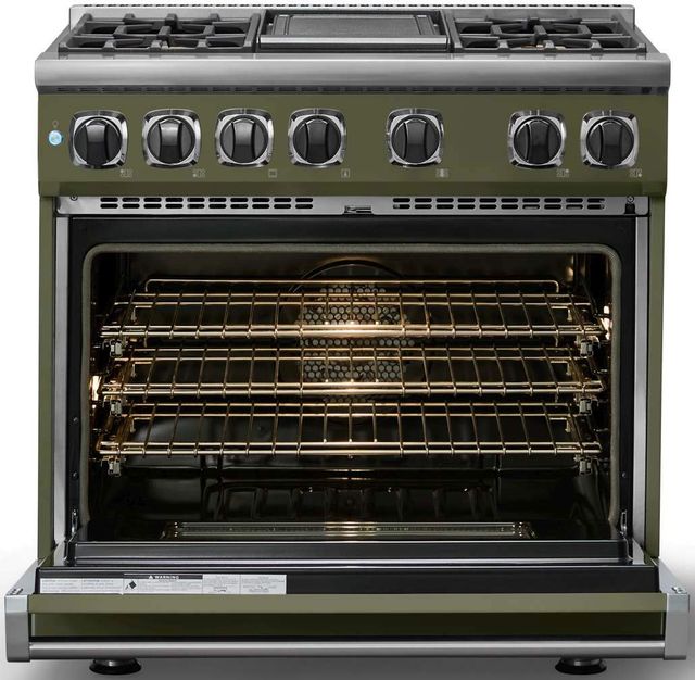 Viking® 7 Series 36" Martini Pro Style Dual Fuel Range with Griddle-1
