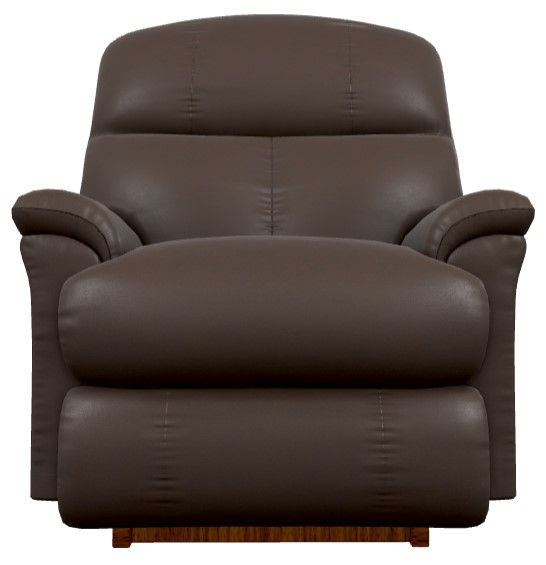 La-Z-Boy® Reed Walnut Leather Power Rocking Recliner with Headrest-1