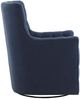 Olliix by Madison Park Blue Mathis Swivel Glider Chair-2