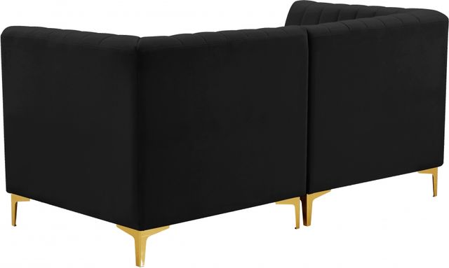 Meridian Furniture Alina Black Velvet Modular Sofa-2
