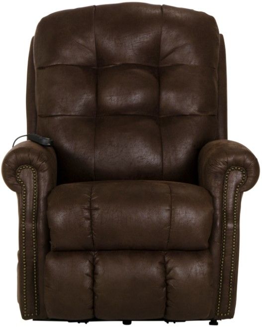Catnapper® Ramsey Sable Power Lift Lay Flat Recliner with Heat and Massage-1