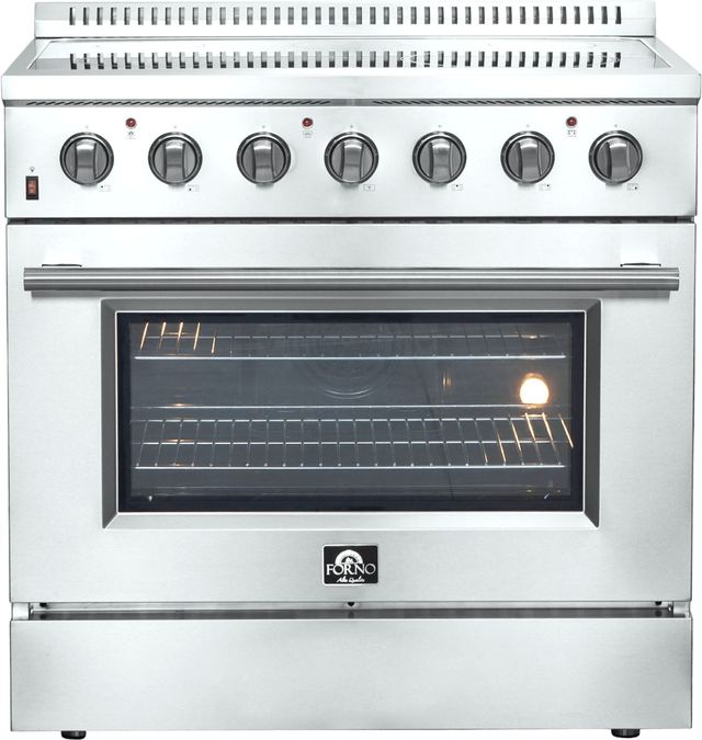 FORNO® Galiano 36" Stainless Steel Pro Style Electric Range-0