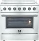 FORNO® Galiano 36" Stainless Steel Pro Style Electric Range-0