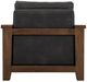 International Furniture Direct Walnut Black Arm Chair-3