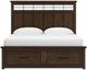 Signature Design by Ashley® Taffenbrook Medium Brown King Storage Panel Bed-1