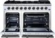 FORNO® Massimo Series Alta Qualita 48" White Pro Style Gas Range-1