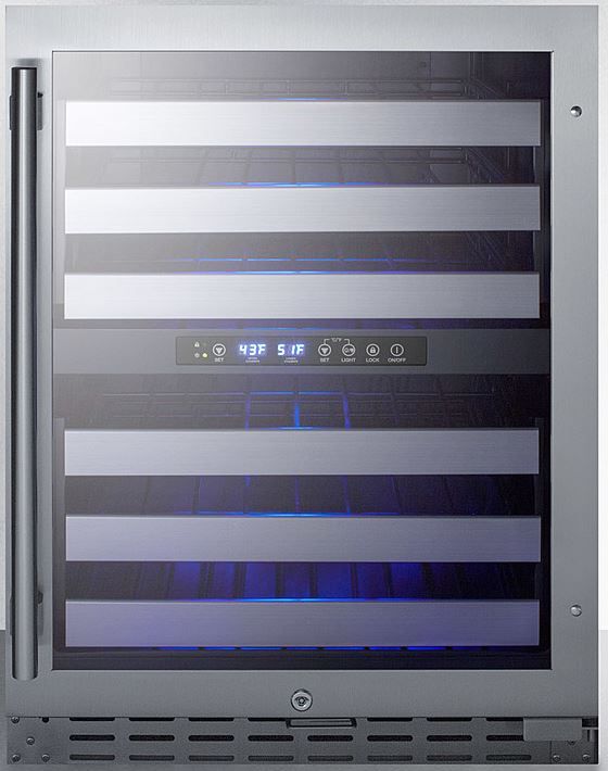 Summit® 24" Stainless Steel Wine Cooler-0