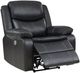 Coaster® Sycamore Dark Gray Upholstered Power Recliner Chair-2