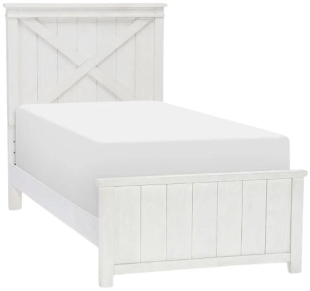 Legacy Kids Teen Flatiron White Twin Panel Bed-0