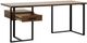 Homelegance® Sedley Rustic Black/Walnut Return Desk-3