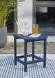 Signature Design by Ashley® Sundown Treasure Blue Polyethylene Outdoor End Table-4