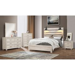 Fort Worth 4pc Bedroom set. Dresser, Mirror, Queen bed and Night Stand