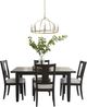 aspenhome® Camden 5-Piece Beige/Domino Dining Set-0