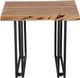 Porter International Designs Manzanita Natural End Table with Black W Base-1