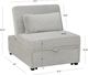 Powell® Dozer Gray Curdoroy Twin Sleeper Chair-3