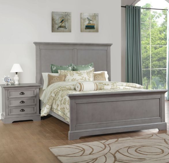 Winners Only® Tamarack Gray California King Panel Bed-1