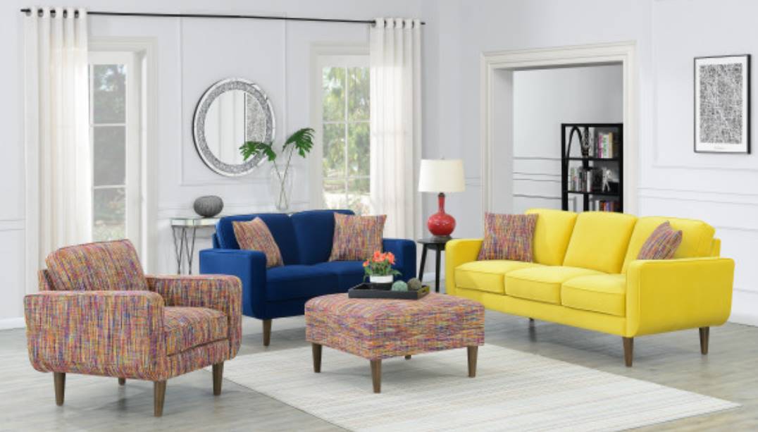 Emerald Home Jax Sunshine/Yellow Sofa | Liddiard Home Emerald Home Jax Sunshine/Yellow Sofa | Liddiard Home