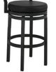International Furniture Direct Gray II Black/Blacksmithing Black 30'' Barstool-2