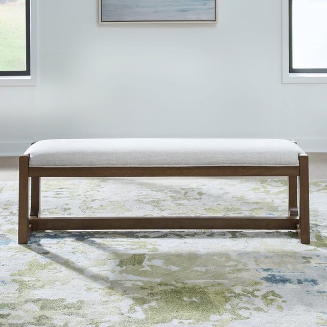 Liberty Furniture Harmony Brownstone/Oatmeal Dining Bench-1