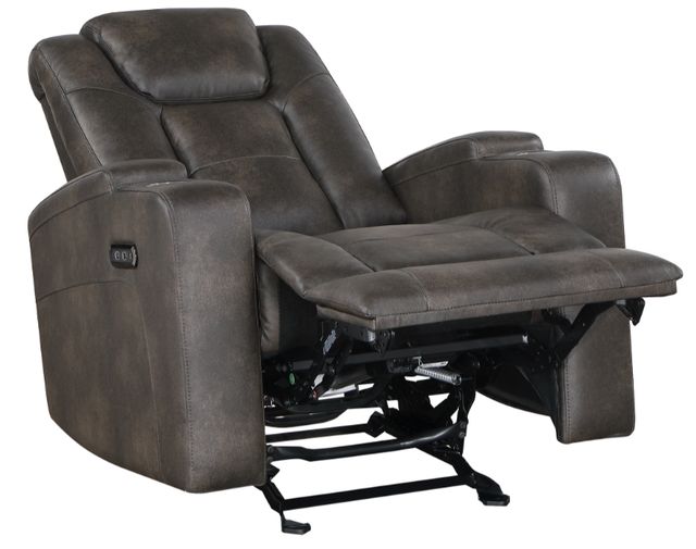 Mazin Furniture McBride Brown/Grey Power Recliner Chair-2