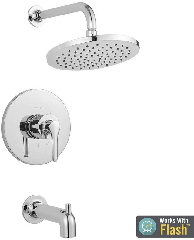 American Standard Studio® S Polished Chrome Tub and Shower Trim Kit with Pressure Balance Cartridge-1