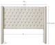 Olliix by Madison Park Amelia Cream King Upholstery Headboard-1