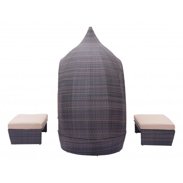 Zuo® Modern Majorca Brown and Beige Daybed-3