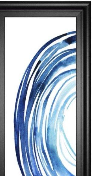 Classy Living Grace Popp Blue Vortex I Wall Art-1