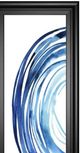 Classy Living Grace Popp Blue Vortex I Wall Art-1