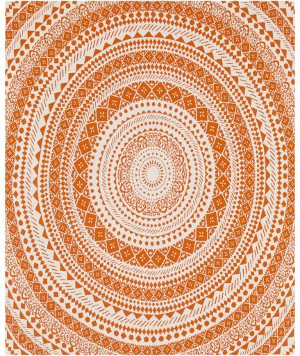 Surya Ekena Burnt Orange 50"x60" Throw Blanket-2