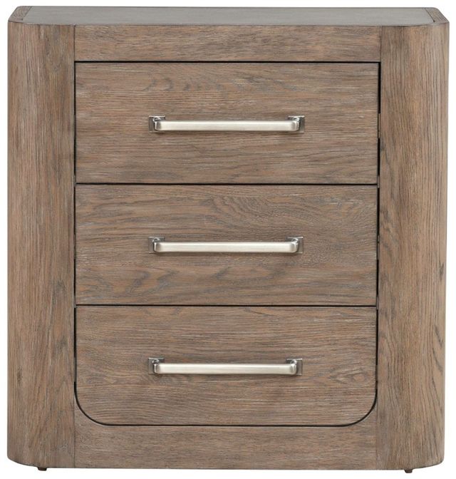 Liberty Furniture South Bend Burnished Clay Nightstand with Charging Station-2