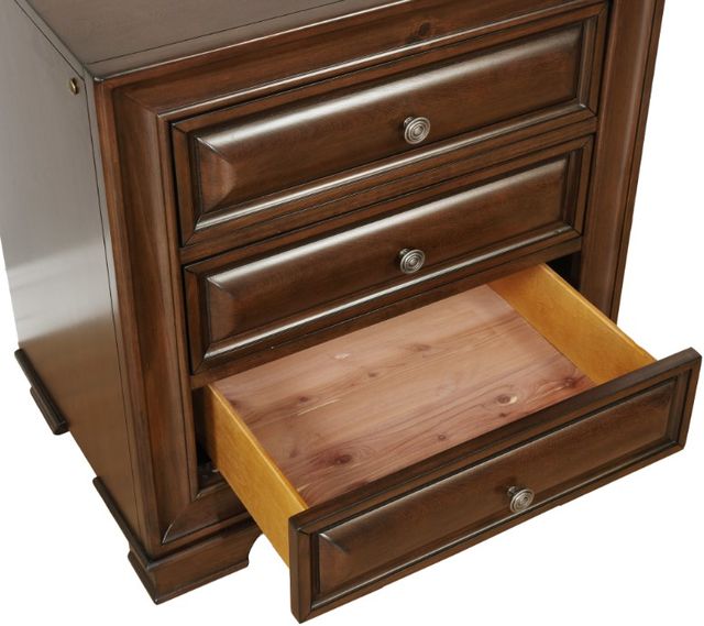 Mazin Furniture Milton Brown Cherry Nightstand-1