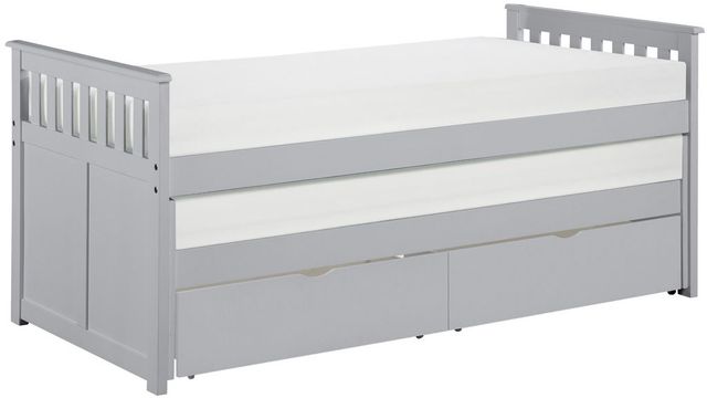 Homelegance® Orion Gray Twin/Twin Youth Panel Storage Bed-0