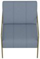 International Furniture Direct Aragon Blue-Gold Chair-3