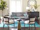 Four Hands Marlow Mod Glass Top Pedestal Table with Brushed Brass Base-1
