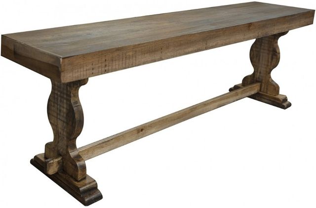 International Furniture Direct Marquez Brown Dining Bench