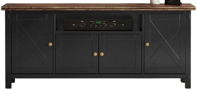 A-America® Stormy Ridge Chickory/Slate Black 72" Media Console-0