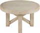 Jofran Inc. Sierrafina Beige 40" Round Coffee Table with Almond Base-1