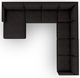 Best® Home Furnishings Customizable Trafton 5-Piece Leather Left-Arm Facing Sectional and Chaise with Dark Walnut Legs-3